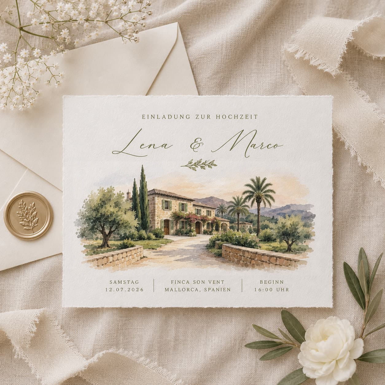 Eure Hochzeit beginnt mit der Einladung.