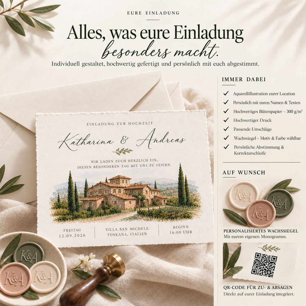 Eure Traumhochzeit verdient eine besondere Einladung.